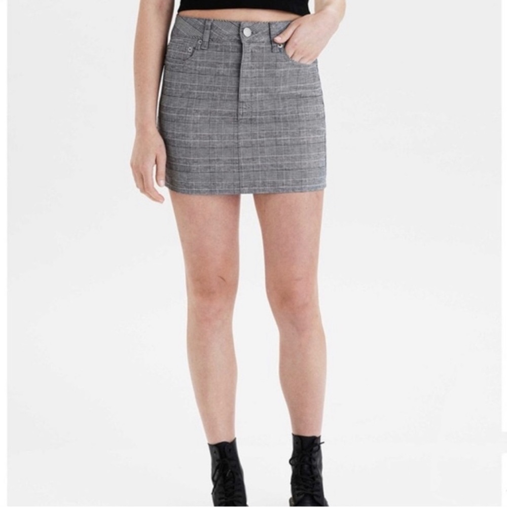 American Eagle Plaid High Rise Mini Skirt